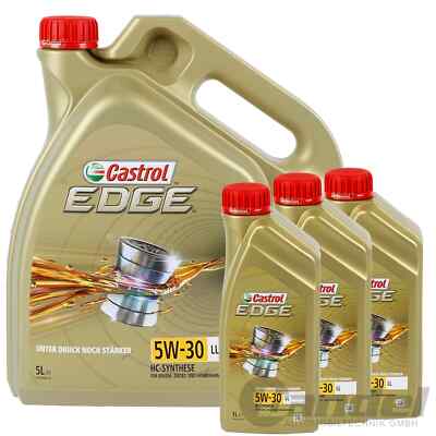 8 LITER CASTROL EDGE FST LL 5W-30 MOTOR-ÖL MOTOREN-ÖL für VW 504 00 507 00