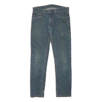 Levi's 511 Herren Slim Blue Denim Medium W29 L27 Zip Jeans
