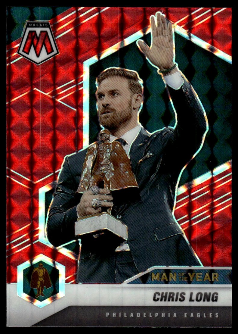 2021 Panini Mosaic Chris Long #271 Prizm Red