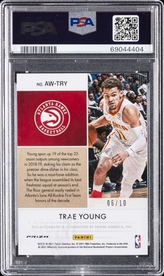 2020 NATIONAL TREASURES AWARD-WINNING AUTOS GOLD TRAE YOUNG 6/10