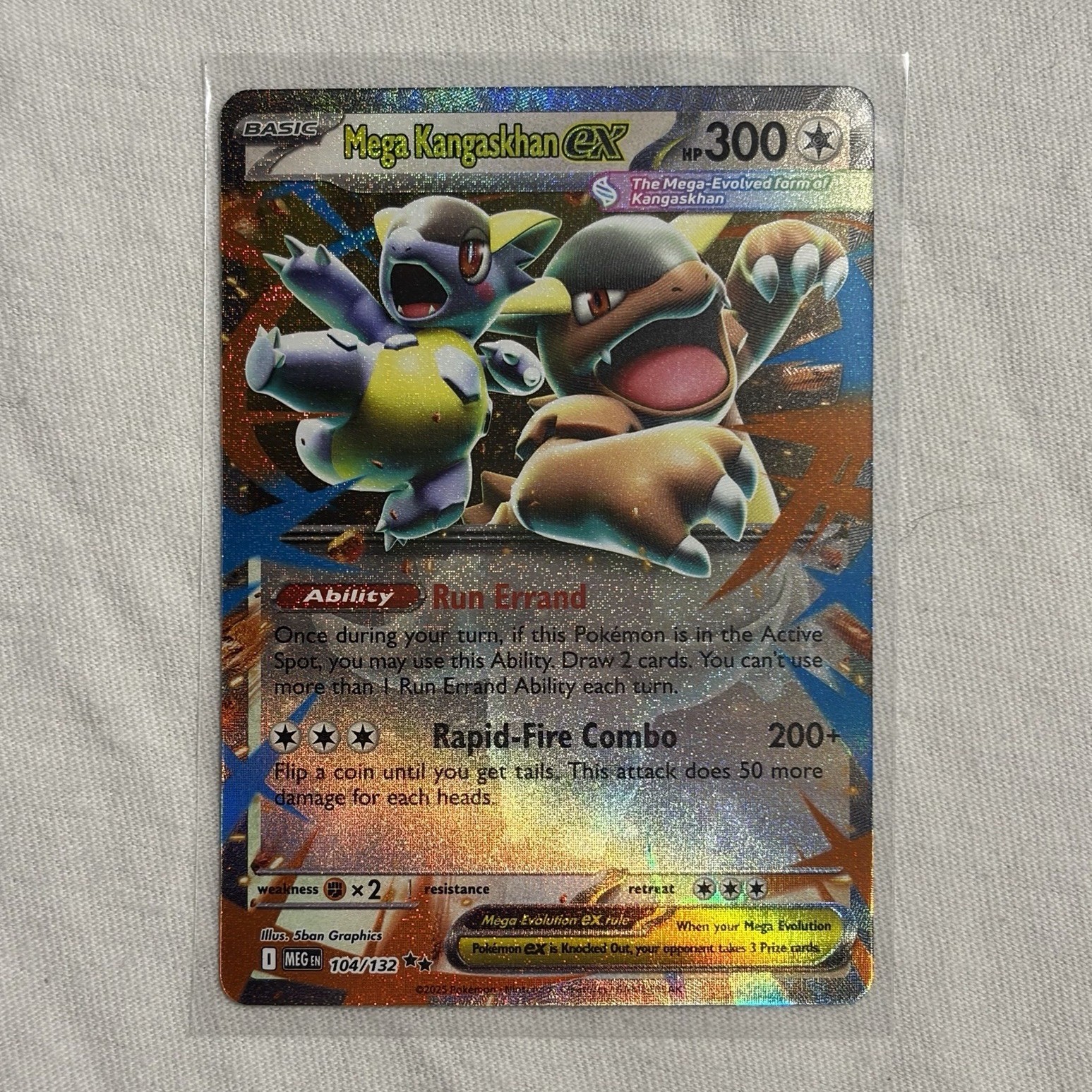 Pokemon Mega Kangaskhan EX 104/132 Mega Evolutions - NM