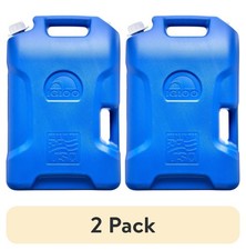 6 Gallon Camping Water Storage Container Blue 2 Pack Portable Outdoor Gear Jug