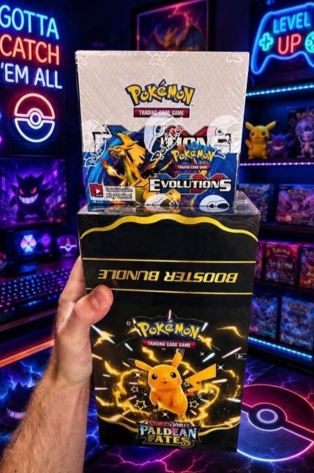 &eth;&uml; $1 START PALDEAN FATES + XY EVOLUTIONS + SEALED?! &eth;&uml;
