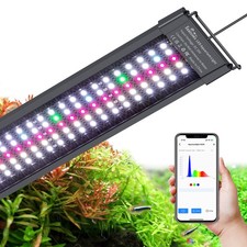 Bluetooth LED Aquarium Light with APP Control, 3 Modes for 12-18 Inch Fish Ta...