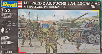 Revell 1:72 Leopard 2, Luchs 2, Fuchs 1 & Pz Grenadiere Bausatz #03200 KOSTENLOSER UK-VERSAND
