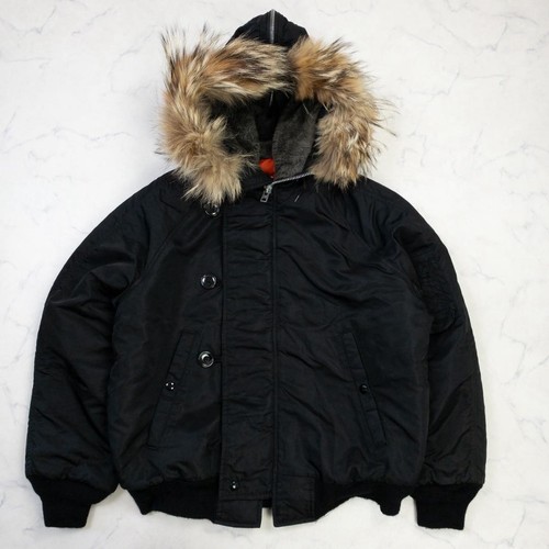 Spiewak, Spiewak Golden Fleece N5A N2B Black Hooded Flight Jacket 80s Men Size 40 US Made