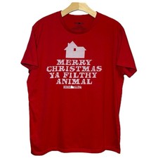 HOME ALONE Promo MERRY CHRISTMAS YA FILTHY ANIMAL T-Shirt MENS Large Adult