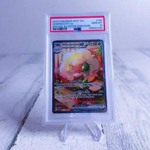 Whimsicott ex 165/086 SIR White Flare PSA 10 GEM MT Pokemon Card