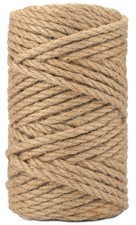 6MM Jute Rope 164 Feet Strong Heavy Duty Twine Brown Decoration Gardening Cra...