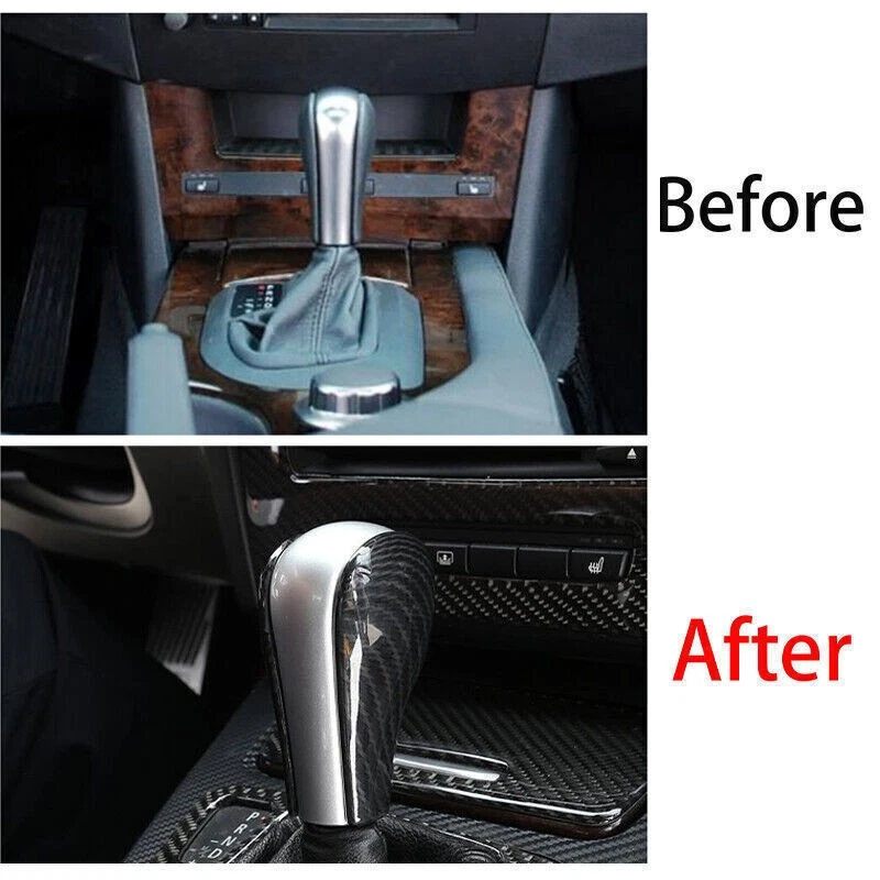 Крышка переключателя передач для центральной консоли Bmw 5 серии Abs из углеродного волокна 2004-10 - Изображение 4 из 4