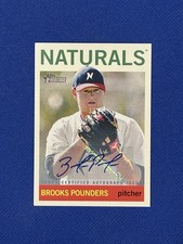 2013 Topps Heritage Minor League Real One Brooks Pounders #ROA-BP Auto autograph