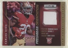 2014 Rookies & Stars Freshman Orientation Jerseys Prime /25 Carlos Hyde 1u4