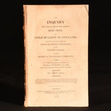 1810 Inquiry into the Present High Price of Gold Bullion John Hill Very Scarc...