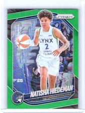 2025 Panini Prizm WNBA Natisha Hiedeman #53 Green Prizm