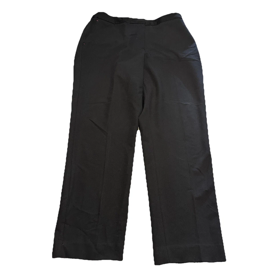 Tommy Hilfiger Pantalones Negros Para Mujer Talla 12 Pantalones de Vestir Elastizados Frente Plano Foto 2 de 4