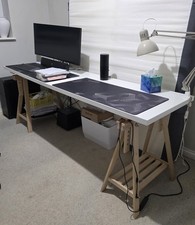 White Big Desk Ikea Adjustable Office Desk Computer Table