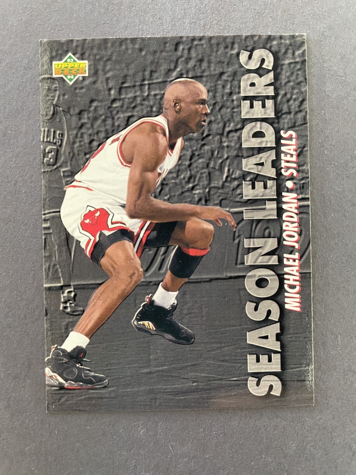 1993-94 Upper Deck Season Leaders #171 Michael Jordan — Steals — Bulls