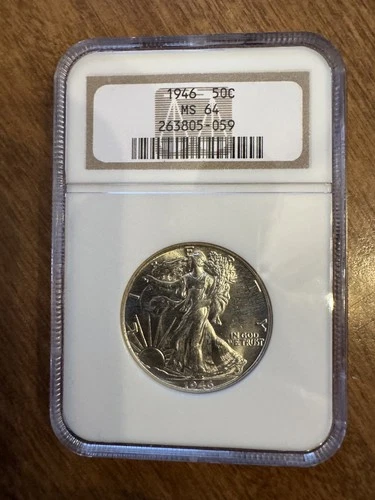 1946 P Walking Liberty Half Dollar NGC MS-64