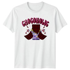 Chocoholic Womens T-Shirt Glitter Chocolate Fan Birthday Gift For Her