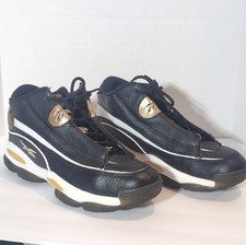 Reebok Answer 1 Allen Iverson Black Gold Mens...