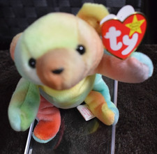 Ty Beanie Baby SAMMY The Bear Plush Toy P.E. Pellets w/ Tags Errors 1998