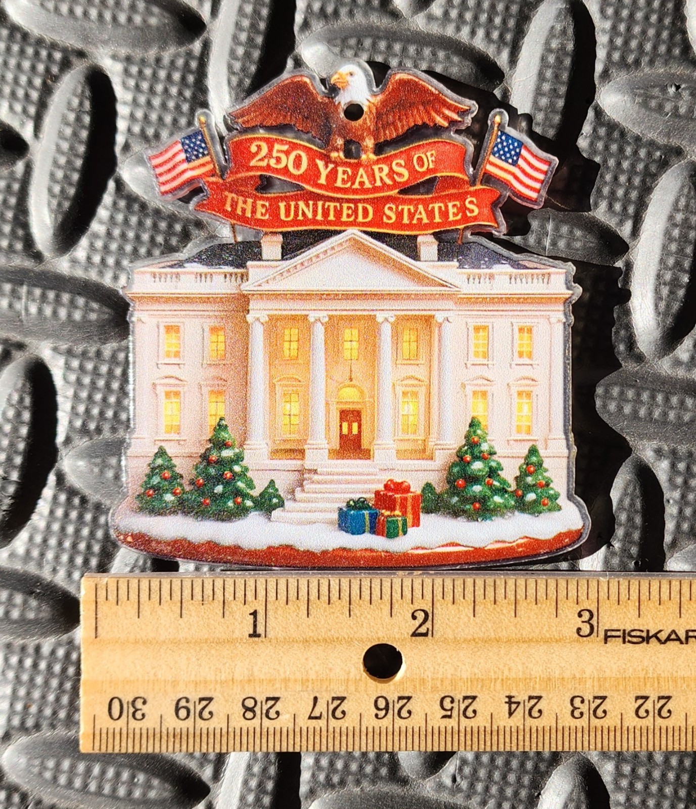 Commemorative 250th Years of the United States White House Christmas Ornament
