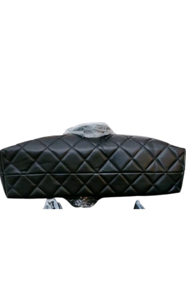 Borsa da viaggio trapuntata Badgley Mischka nera foto 3