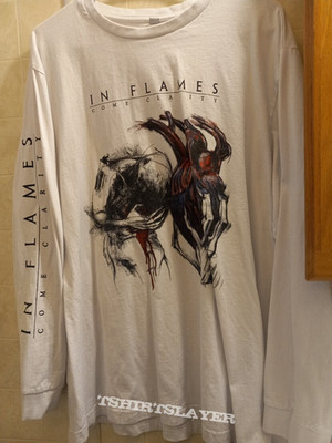 New In Flames Band Come Clarity White S to 5XL Longsleeve Shirt CK506