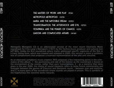 JEFF MILLS METROPOLIS METROPOLIS NEW CD