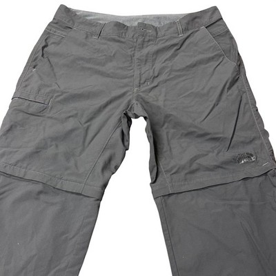 The North Face Paramount Peak II Convertible Pants Mens 34 Gray Hiking Trail