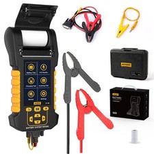 Car Battery Tester 12V 24V Automotive Battery Load Tester with Printer 20-200...