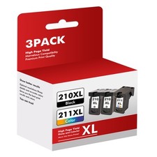 1-3Pack PG-210XL CL-211XL Ink Cartridge For Canon PIXMA MP250 MP280 MX410 MX420