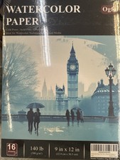 Watercolor Sketchbook 9x12  - 300 GSM, Ideal for Art Supplies