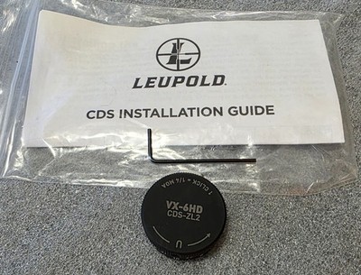 Leupold VX-6HD CDS-ZL2 1/4 MOA OEM Factory Rifle Scope Turret