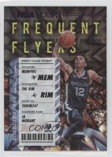 2020-21 Panini NBA Hoops Frequent Flyers Purple Explosion Ja Morant #7 0nr3