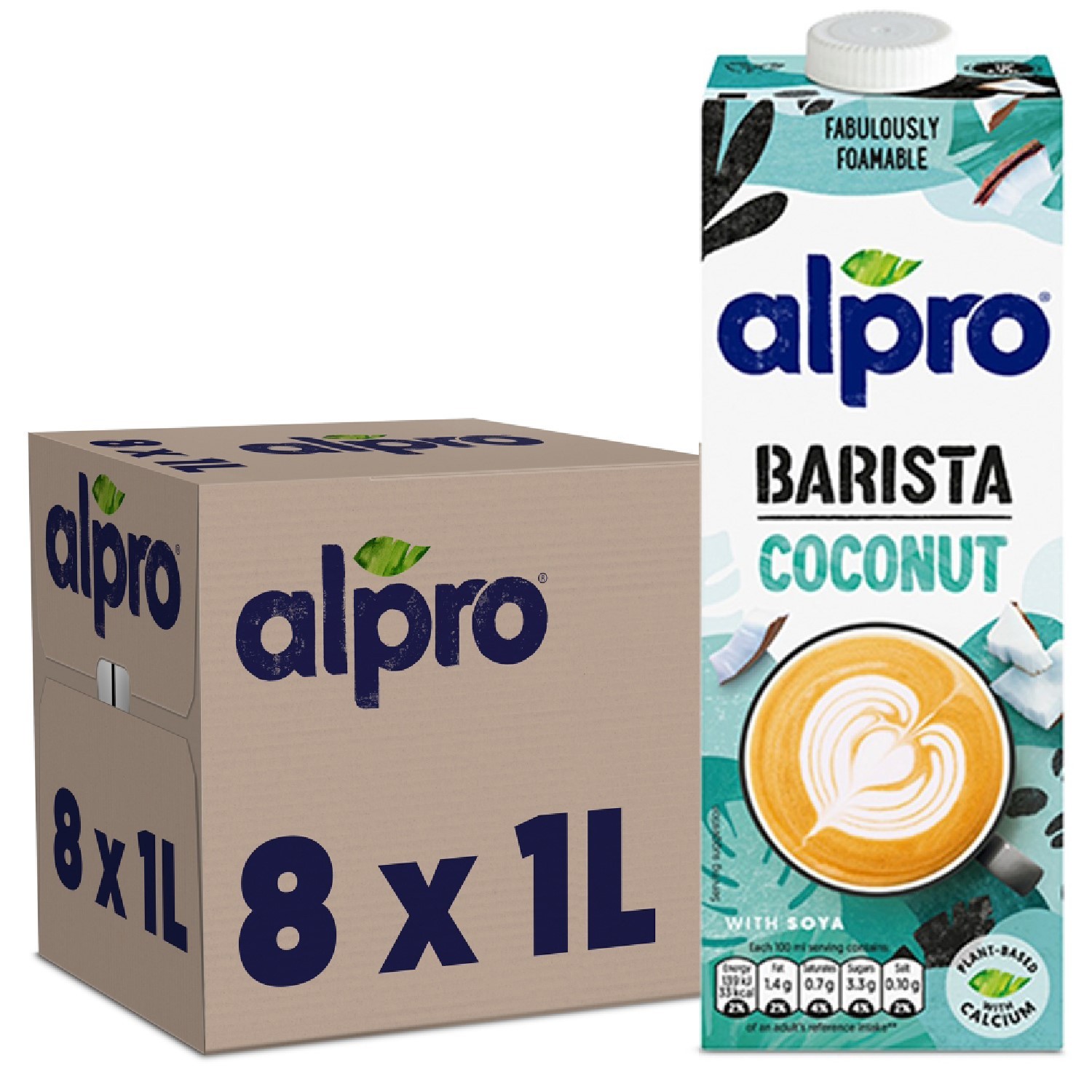 Alpro Barista for Professionals Coconut Milk 1 Litre - Image 2
