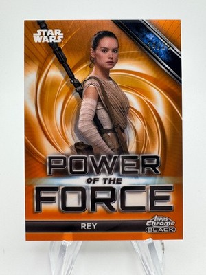 2025 Star Wars Smugglers Outpost REY Power of the Force Orange /25 #POF-10