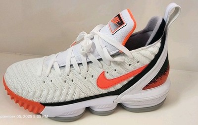Nike LeBron 16 XVI White Hot Lava Tech Challenge Men sz 10 CI1521-100 New In BOX