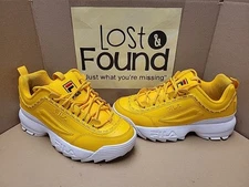 FILA Disruptor 2 5FM00079-743 Canary Yellow White Sz 7.5