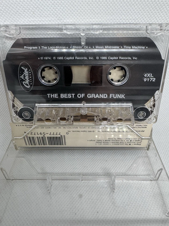 The Best Of Grand Funk 1985 Cassette Tape Capitol Records Foto 3 de 4