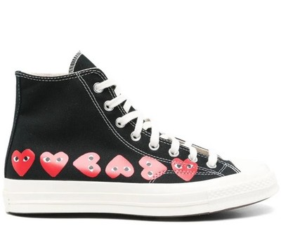 COMME DES GARCONS PLAY x CONVERSE CHUCK 70 HI SNEAKERS HERREN SCHUHE P1K1271