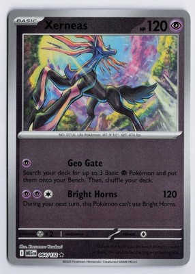Xerneas - MEG #064/132 ME01: Mega Evolution Reverse Holofoil NM