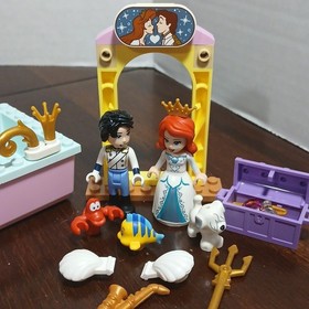 Lego Ariel Little Mermaid Bride Flounder Sebastian Minifigure Disney Princess + 