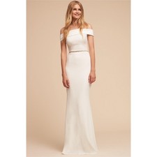 New Anthropologie BHLDN Katie May Legacy Dress $295 SIZE 18 Ivory WEDDINGS