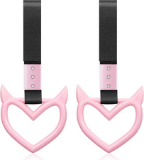 2 Pieces Heart Handle Keychains Car Accessory Heart Hand Strap Drift Charm for C