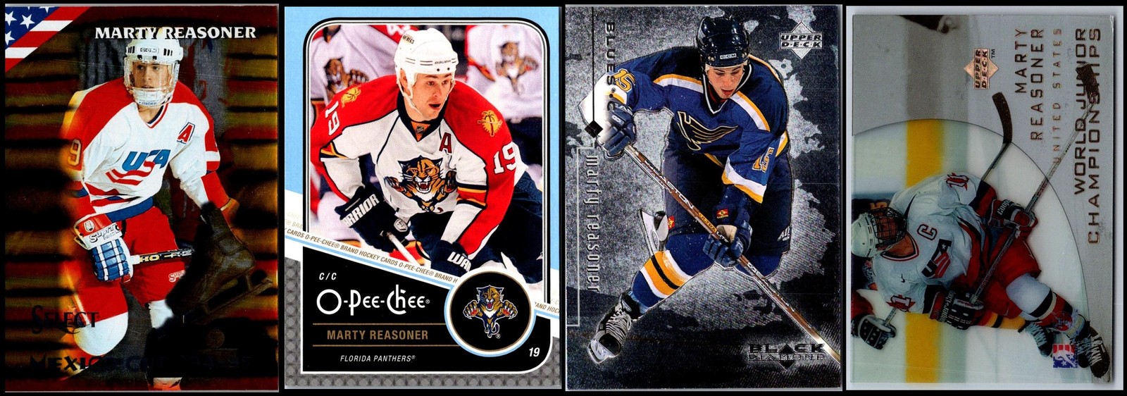Marty Reasoner (4) Card Lot -