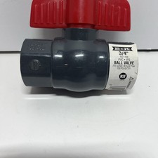 B k ibs/pvc Ball Valve, threaded 3/4In, Schedule 40/80 150 psi