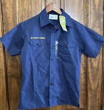 Boy Scouts of America Shirt Youth Large Blue Short Sleeve Uniform C-55 