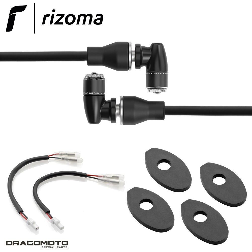 Clignotants Rizoma Light Unit aluminium noir MV Agusta F3 800 R 2024