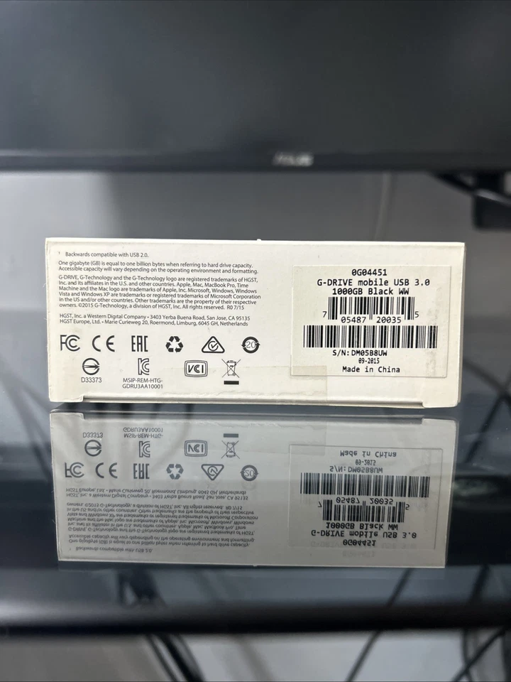 G-Technology G-DRIVE Mobile USB 3 1TB Black External Hard Drive - 0G04451 - Image 4 of 4